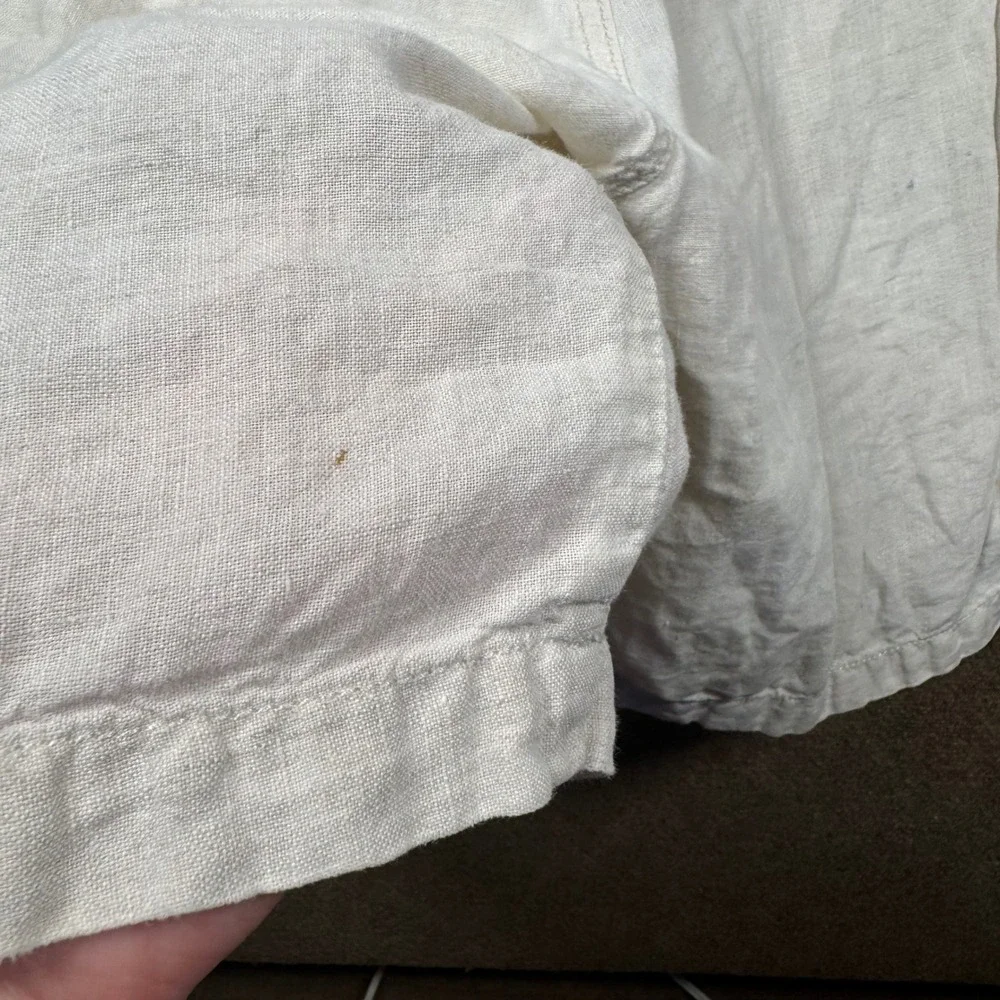 Tommy Bahama Men's Medium Relax Linen Shorts M 34 Medium White Cream Tan Beach